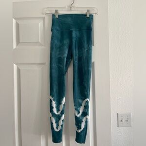 Electric & Rosey Green Tie Dye Leggings